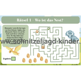 Dinosaurier Schatzsuche - Schnitzeljagd zum Ausdrucken (4-7 Jahre) - schnitzeljagd-kinder
