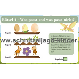Dinosaurier Schatzsuche - Schnitzeljagd zum Ausdrucken (4-7 Jahre) - schnitzeljagd-kinder