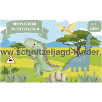 Dinosaurier Schatzsuche - Schnitzeljagd zum Ausdrucken (4-7 Jahre) - schnitzeljagd-kinder
