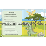 Dinosaurier Schatzsuche - Schnitzeljagd zum Ausdrucken (4-7 Jahre) - schnitzeljagd-kinder
