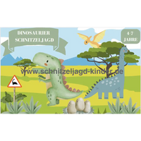 Dinosaurier Schatzsuche - Schnitzeljagd zum Ausdrucken (4-7 Jahre)-schnitzeljagd-kinder