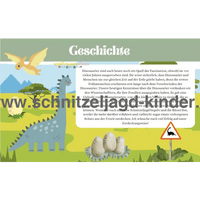 Dinosaurier Schatzsuche - Schnitzeljagd zum Ausdrucken (4-7 Jahre) - schnitzeljagd-kinder