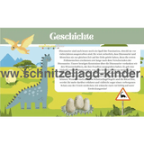 Dinosaurier Schatzsuche - Schnitzeljagd zum Ausdrucken (4-7 Jahre) - schnitzeljagd-kinder