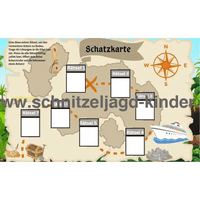 DINOSAURIER-SCHNITZELJAGD - DIE INSEL DER DINOSAURIER-5-8 JAHREN - DINO SCHNITZELJAGD AUFGABEN ZUM AUSDRUCKEN PDF - schnitzeljagd-kinder