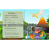 Dinosaurier-Schnitzeljagd - Die Insel der Dinosaurier-5-8 Jahren - Dino schnitzeljagd aufgaben zum ausdrucken pdf - schnitzeljagd-kinder
