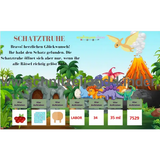 DINOSAURIER-SCHNITZELJAGD - DIE INSEL DER DINOSAURIER-5-8 JAHREN - DINO SCHNITZELJAGD AUFGABEN ZUM AUSDRUCKEN PDF - schnitzeljagd-kinder