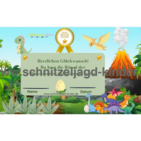 Dinosaurier-Schnitzeljagd - Die Insel der Dinosaurier-5-8 Jahren - Dino schnitzeljagd aufgaben zum ausdrucken pdf - schnitzeljagd-kinder