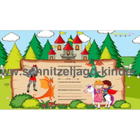 Drachen Einladungskarten kindergeburtstag VORLAGE - schnitzeljagd-kinder