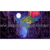 DRACHEN PUZZLE - 24-TEILIGES PUZZLE MIT DEM THEMA DRACHEN PUZZLE ZUM AUSDRUCKEN. - schnitzeljagd-kinder