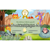 Drachen-Schatzsuche - Schnitzeljagd zum Ausdrucken (4-7 Jahre) - schnitzeljagd-kinder
