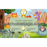 Drachen-Schatzsuche - Schnitzeljagd zum Ausdrucken (4-7 Jahre) - schnitzeljagd-kinder