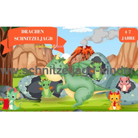 Drachen-Schatzsuche - Schnitzeljagd zum Ausdrucken (4-7 Jahre) - schnitzeljagd-kinder