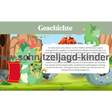 Drachen-Schatzsuche - Schnitzeljagd zum Ausdrucken (4-7 Jahre) - schnitzeljagd-kinder