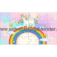 EINHORN-REGENBOGEN- PUZZLE PDF : 24 STÜCK - KOSTENLOSE - schnitzeljagd-kinder