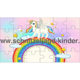 EINHORN-REGENBOGEN- PUZZLE PDF : 24 STÜCK - KOSTENLOSE - schnitzeljagd-kinder