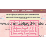 Einhorn Schatzsuche zum Ausdrucken-Schnitzeljagd Aufgaben zum Ausdrucken (PDF) - schnitzeljagd-kinder