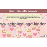 Einhorn Schatzsuche zum Ausdrucken-Schnitzeljagd Aufgaben zum Ausdrucken (PDF) - schnitzeljagd-kinder