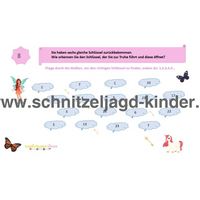 EINHORN-SCHNITZELJAGD : DIE MAGIE DES REGENBOGENS-4-5 JAHREN - SCHNITZELJAGD AUFGABEN ZUM AUSDRUCKEN PDF - schnitzeljagd-kinder
