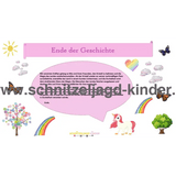Einhorn-Schnitzeljagd : Die Magie Des Regenbogens-6-7 Jahren - Schnitzeljagd Aufgaben Zum Ausdrucken Pdf - schnitzeljagd-kinder