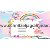 Einhorn-Schnitzeljagd : Die Magie Des Regenbogens-6-7 Jahren - Schnitzeljagd Aufgaben Zum Ausdrucken Pdf - schnitzeljagd-kinder