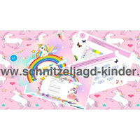 Einhorn-Schnitzeljagd : Die Magie Des Regenbogens-6-7 Jahren - Schnitzeljagd Aufgaben Zum Ausdrucken Pdf - schnitzeljagd-kinder
