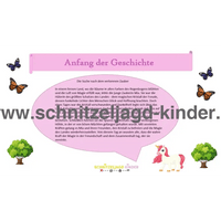 Einhorn-Schnitzeljagd : Die Magie des Regenbogens-8+ Jahren - schnitzeljagd aufgaben zum ausdrucken pdf - schnitzeljagd-kinder
