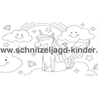Einhorn-Schnitzeljagd : Die Magie des Regenbogens-8+ Jahren - schnitzeljagd aufgaben zum ausdrucken pdf - schnitzeljagd-kinder
