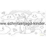 Einhorn-Schnitzeljagd : Die Magie des Regenbogens-8+ Jahren - schnitzeljagd aufgaben zum ausdrucken pdf - schnitzeljagd-kinder