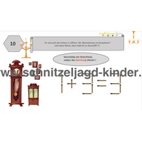 Escape-Game-Set - Das Geheimnis des alten Herrenhauses - schatzsuche kindergeburtstag - schnitzeljagd-kinder