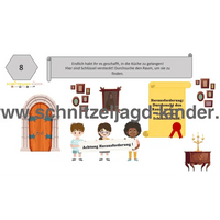 Escape-Game-Set - Das Geheimnis des alten Herrenhauses - schatzsuche kindergeburtstag - schnitzeljagd-kinder
