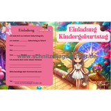 Fantasy Einladungskarte Für Kindergeburtstag Vorlage