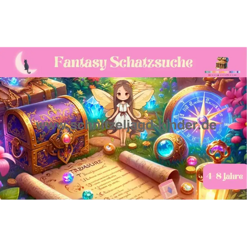 Fantasy Schnitzeljagd zum Ausdrucken - Schatzsuche für Kinder von 4-8 Jahren-schnitzeljagd-kinder