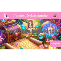 Fantasy Schnitzeljagd zum Ausdrucken - Schatzsuche für Kinder von 4-8 Jahren - schnitzeljagd-kinder