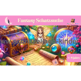Fantasy Schnitzeljagd zum Ausdrucken - Schatzsuche für Kinder von 4-8 Jahren - schnitzeljagd-kinder