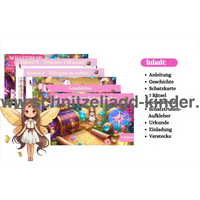 Fantasy Schnitzeljagd zum Ausdrucken - Schatzsuche für Kinder von 4-8 Jahren - schnitzeljagd-kinder