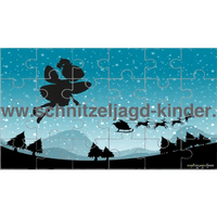 FEE PUZZLE-2 - 24-TEILIGES PUZZLE MIT DEM THEMA FEEN PUZZLE ZUM AUSDRUCKEN. - schnitzeljagd-kinder