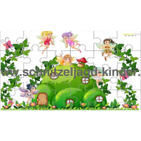 Fee Puzzle - 24-teiliges Puzzle mit dem Thema Feen puzzle zum ausdrucken. - schnitzeljagd-kinder