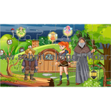 FEE UND WIKINGER PUZZLE - 24-TEILIGES PUZZLE MIT DEM THEMA FEEN PUZZLE ZUM AUSDRUCKEN. - schnitzeljagd-kinder