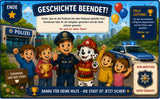 Feuerwehr und Polizei Schnitzeljagd für Kinder - schnitzeljagd-kinder