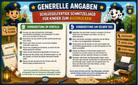 Feuerwehr und Polizei Schnitzeljagd für Kinder - schnitzeljagd-kinder