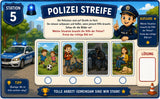 Feuerwehr und Polizei Schnitzeljagd für Kinder - schnitzeljagd-kinder