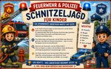 Feuerwehr und Polizei Schnitzeljagd für Kinder - schnitzeljagd-kinder