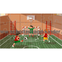 Fußball - 24-teiliges Puzzle mit dem Thema Fußball zum Ausdrucken. - schnitzeljagd-kinder