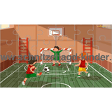 Fußball - 24-teiliges Puzzle mit dem Thema Fußball zum Ausdrucken. - schnitzeljagd-kinder