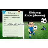 Fußball Einladungskarte Für Kindergeburtstag Vorlage