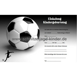 Fußball Einladungskarte Für Kindergeburtstag zum ausdrucken