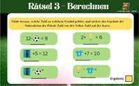 FUSSBALL SCHNITZELJAGD : DER VERLORENE BALL -8-9 JAHRE- SCHNITZELJAGD AUFGABEN ZUM AUSDRUCKEN PD