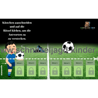 Fußball Schatzsuche-Schnitzeljagd zum Ausdrucken - schnitzeljagd-kinder