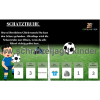 Fußball Schatzsuche-Schnitzeljagd zum Ausdrucken - schnitzeljagd-kinder