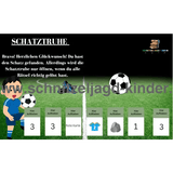Fußball Schatzsuche-Schnitzeljagd zum Ausdrucken - schnitzeljagd-kinder